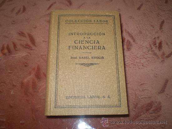 Libros de segunda mano: Coleccion Labor. Introduccion a la ciencia financiera. (1937) - Foto 1