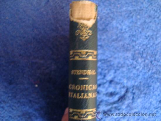 Libros de segunda mano: Cr&oacute;nicas italianas.Stendhal.lorenzana.1965. - Foto 2