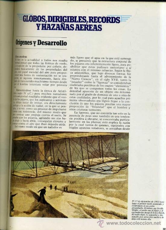 Libros de segunda mano: VOLAR - EL MUNDO DE LA AVIACI&Oacute;N (EGC, 1982) CINCO TOMOS - Foto 3