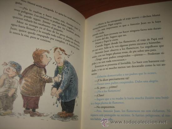 Libros de segunda mano: ANTONIO JUAN Y EL INVISIBLE   KLAUS-PETER WOLF EDELVIVES  2000 - Foto 2