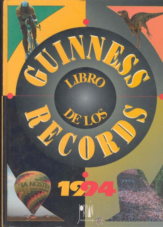 Libros de segunda mano: GUINNESS - LIBRO DE LOS RECORDS - 1994 - PRODUCCIONES JORDAN - Foto 1