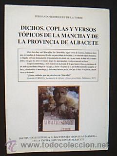 Second hand books: Dichos, coplas y versos t&oacute;picos de La Mancha y de la provincia de Albacete-Rodr&iacute;guez de la Torre, V.