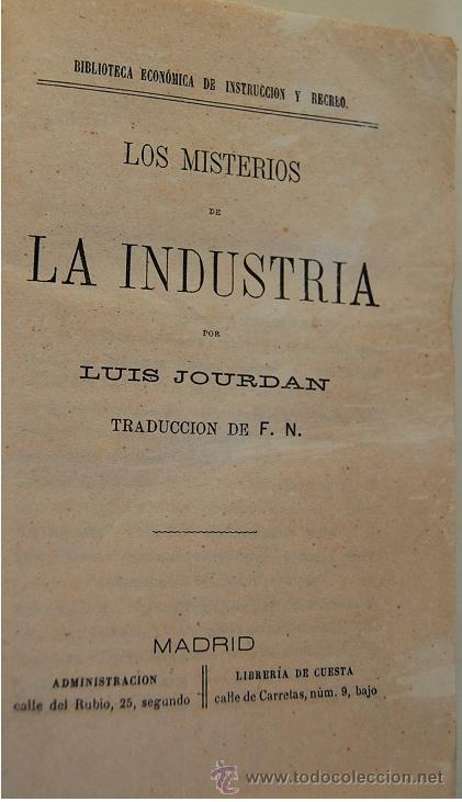 Libros de segunda mano: LOS MISTERIOS DE LA INDUSTRIA - Foto 2