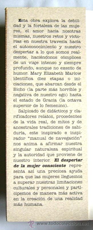 Libros de segunda mano: EL DESPERTAR DE LA MUJER CONSCIENTE - MARY ELIZABETH MARLOW - Foto 4