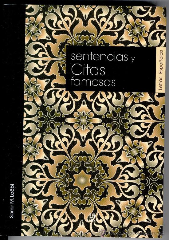 Libros de segunda mano: SENTENCIAS Y CITAS FAMOSAS, SAMIR LA&Acirc;BI, Env&iacute;o gratis - Foto 1