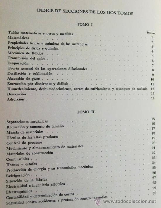 Libros de segunda mano: MANUAL DEL INGENIERO QU&Iacute;MICO (Perry) - Foto 4