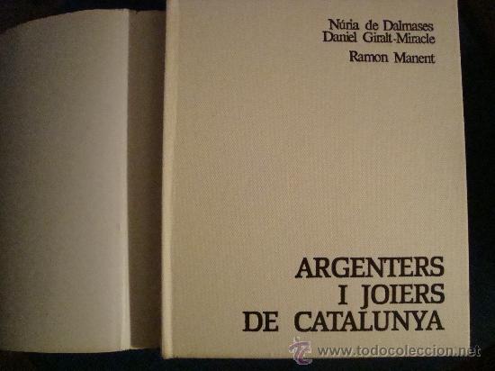 Libros de segunda mano: (408) ARGENTERS I JOIERS DE CATALUNYA - Foto 2