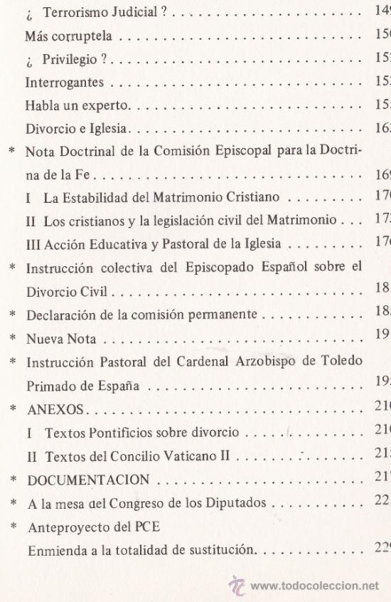 Libros de segunda mano: DIVORCIO - EL PUEBLO PREGUNTA - ANTONIO ARADILLAS - 1981 - Foto 4