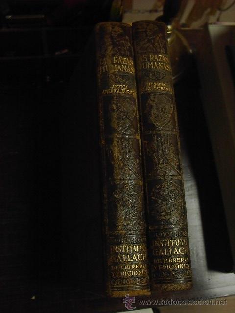 Libros de segunda mano: Las razas humanas. Su vida, constumbres,..4 ed. Instituto Gallach, 2 tomos - Foto 1