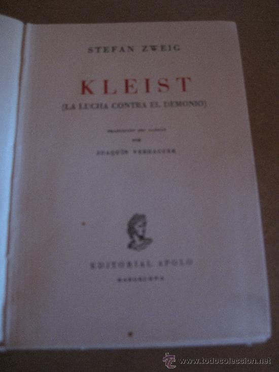 Libros de segunda mano: KLEIST ( LA LUCHA CONTRA EL DEMONIO. 1951 ) - Foto 2