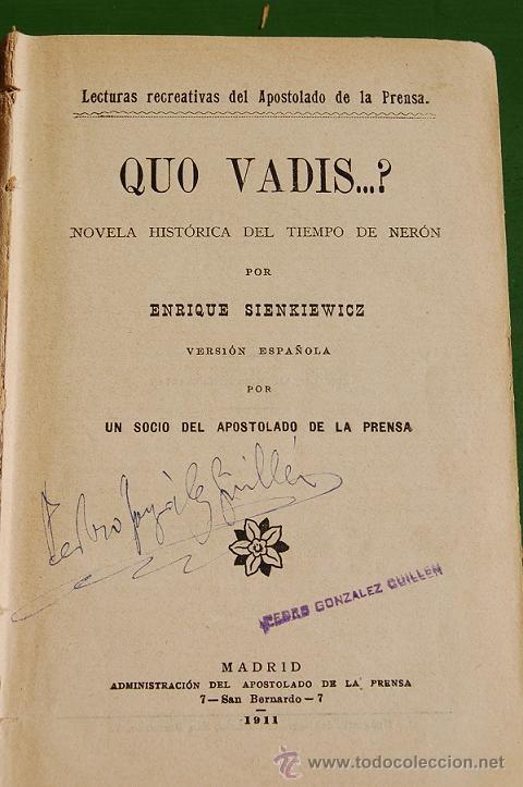 Libros de segunda mano: Enrique Sienkiewicz. Quo Vadis? - Foto 3