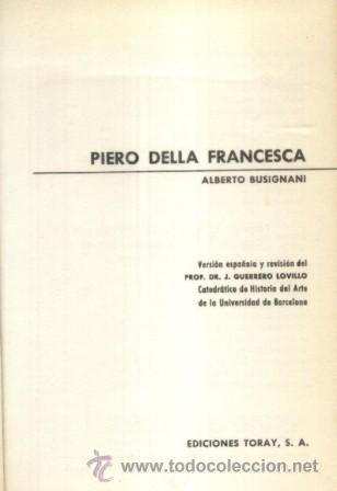 Libros de segunda mano: PIERO DELLA FRANCESCA  (A/ ART- 134) - Foto 1