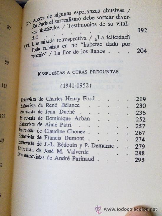 Libros de segunda mano: Conversaciones (1913 - 1952) - Andr&eacute; Breton - Foto 5