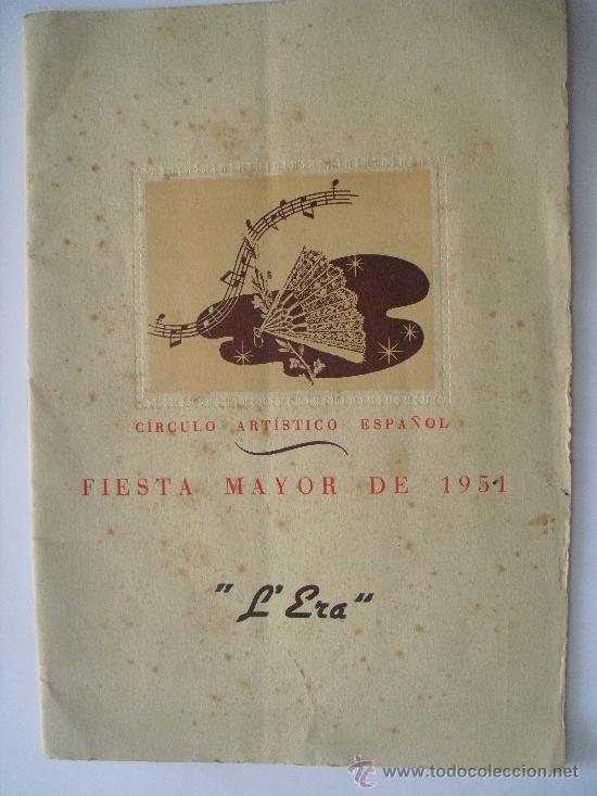 Libri di seconda mano: C&iacute;rculo art&iacute;stico espa&ntilde;ol. Fiesta Mayor de 1951
