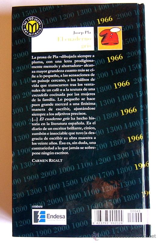 Libros de segunda mano: EL CUADERNO GRIS - JOSEP PLA - Foto 2