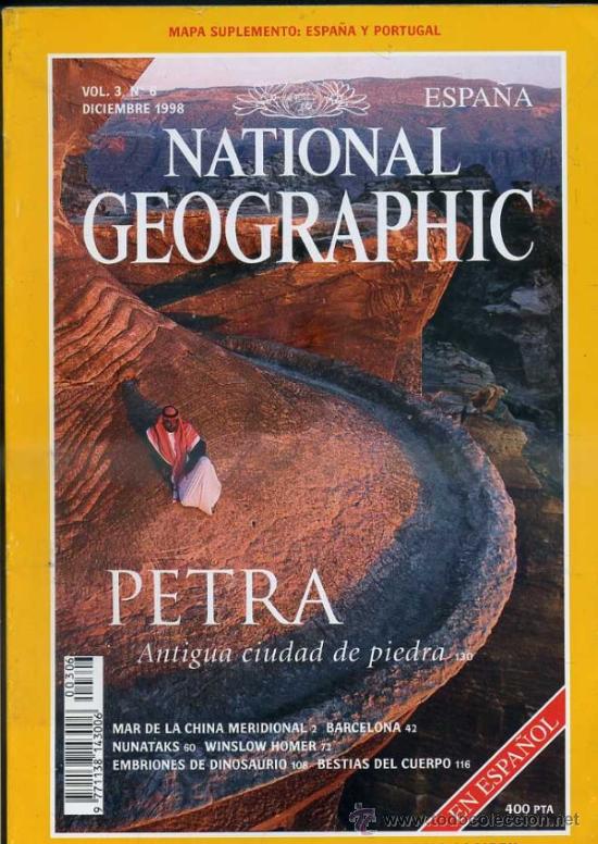 Libros de segunda mano: NATIONAL GEOGRAPHIC DIC. 1998 : PETRA - Foto 1