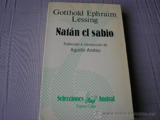 Libros de segunda mano: NATAN EL SABIO.- Gotthold E, LESSING.- Espasa Calpe 1985 - Foto 1