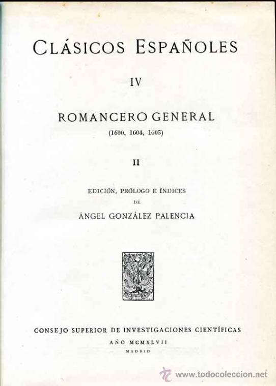 Libros de segunda mano: 1947: Romancero General - Foto 2