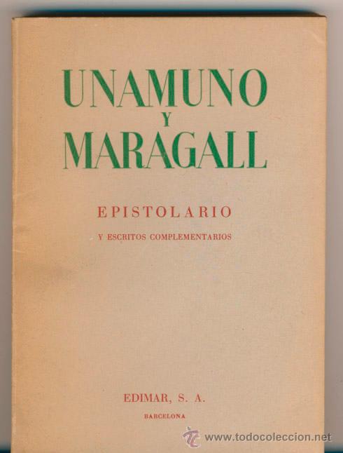 Libros de segunda mano: Unamuno y Maragall. Epistolario. - Foto 1