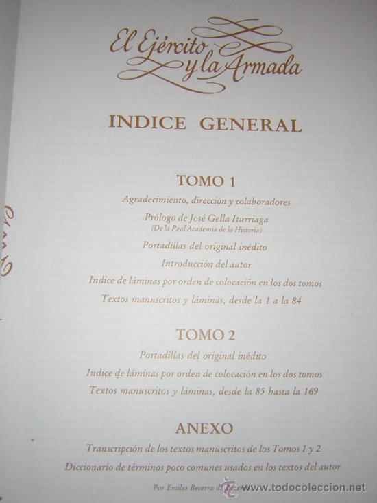 Libros de segunda mano: 1982 - MANUEL GIMENEZ Y GONZALEZ - EL EJERCITO Y LA ARMADA - GRAN FOLIO 169 L&Aacute;MINAS - Foto 4