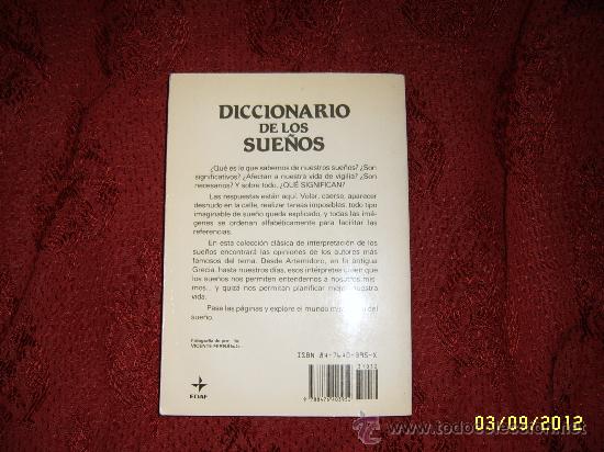 Libros de segunda mano: DICCIONARIO DE LOS SUE&Ntilde;OS.ESTUPENDO EJEMPLAR. - Foto 5
