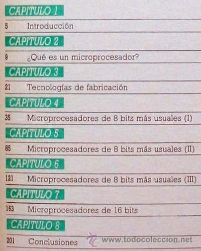 Libros de segunda mano: MICROPROCESADORES O CHIPS - BIBLIOTECA B&Aacute;SICA ELECTR&Oacute;NICA N&ordm; 3 - VER INDICE - Foto 3