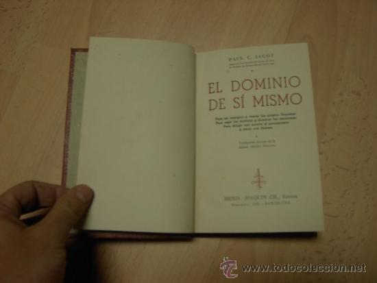 El Dominio De Si Mismo Libro