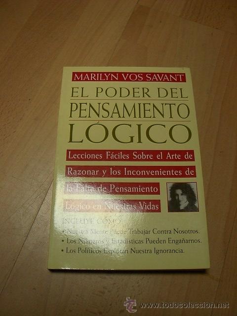 Libros de segunda mano: Marilyn Vos Savant, El poder del pensamiento logico, EDAF, 1997 - Foto 1