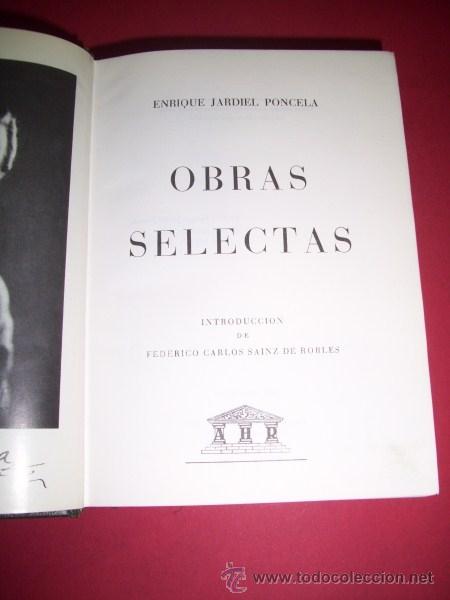 Libros de segunda mano: JARDIEL PONCELA, Enrique - Obras selectas - Foto 1