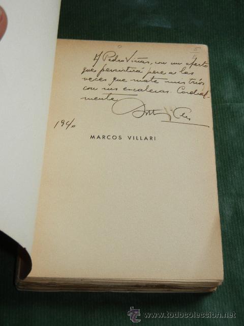Libros de segunda mano: MARCOS VILLARI, DE BARTOLOME SOLER, CON DEDICATORIA AUTOGRAFA DEL AUTOR - Foto 2