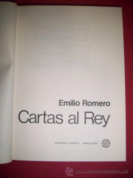 Libros de segunda mano: ROMERO, Emilio - Cartas al Rey - Foto 1