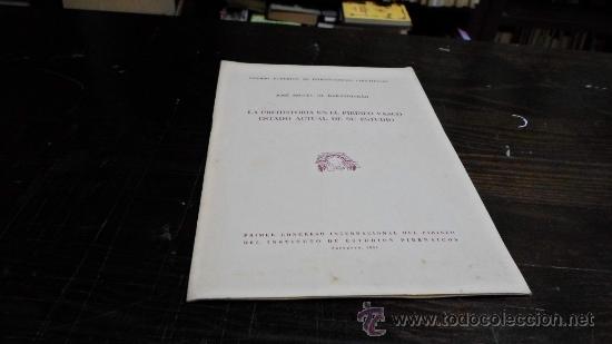 Libros de segunda mano: J.Miguel Barandiaran, La prehistoria en el pirineo vasco, Estado de su estudio, Primer Congreso