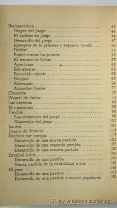 Libros de segunda mano: JUEGOS DE DADOS - MANUEL GIMENEZ - Foto 4