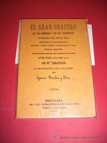 Libri di seconda mano: LEMARCHAND - El gran or&aacute;culo de las se&ntilde;oras y de las se&ntilde;oritas...