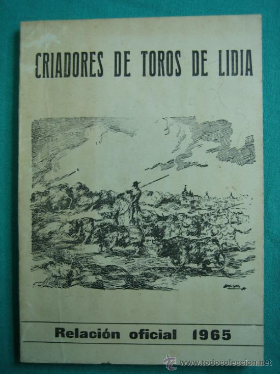 Libros de segunda mano: Criadores de Toros de Lidia Reglamento Oficial 1965 - Foto 1