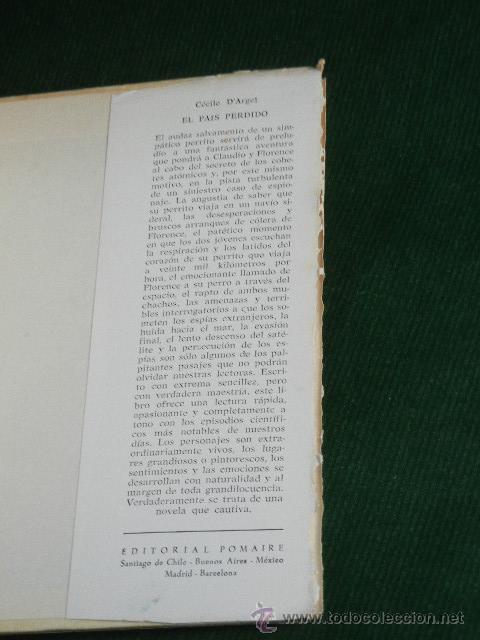 Libros de segunda mano: EL PAIS PERDIDO, Cecile dArgel - Foto 4