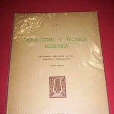 Libros de segunda mano: I.C.A.I. - REDACCIÓN Y TÉCNICA LITERARIA : ORTOGRAFÍA - REDACCIÓN - MÉTRICA- PRECEPTIVA Y...