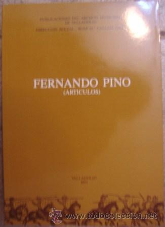 Libros de segunda mano: Fernando Pino, Art&iacute;culos - Foto 1