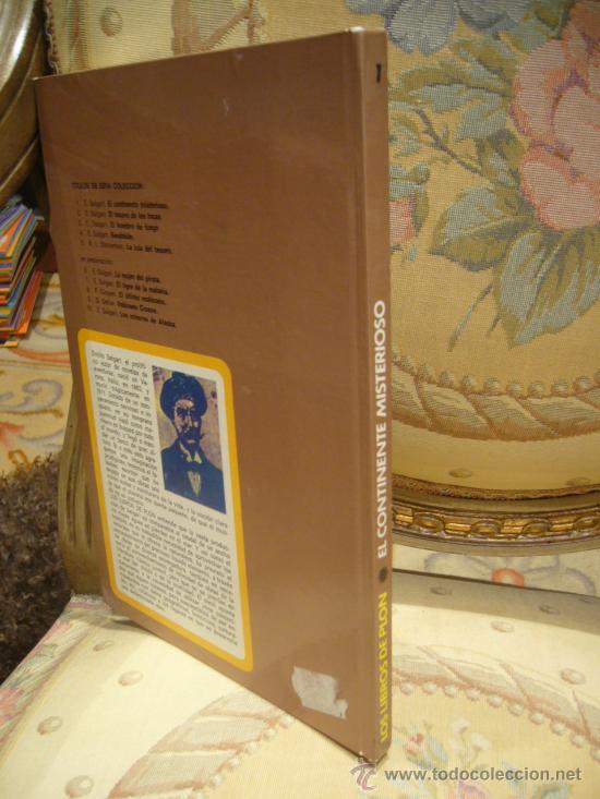Libros de segunda mano: &rdquo;EL CONTINENTE MISTERIOSO&rdquo; DE E. SALGARI. LOS LIBROS DE PLON N&ordm; 1- 1&ordf; EDICION 1.976. - Foto 2