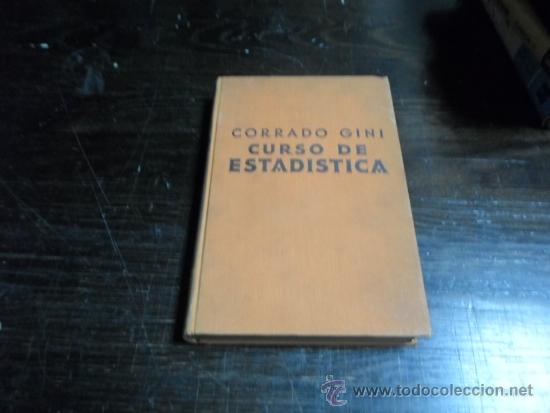 Libros de segunda mano: Conrado Gini, Curso de Estadistica, Ed. Labor, 1935 - Foto 1