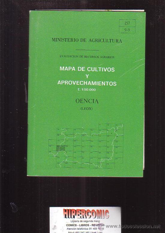Libros de segunda mano: MAPA DE CULTIVOS Y APROVECHAMIENTOS, E. 1: 50000 - OENCIA ( LEON ) - Foto 1