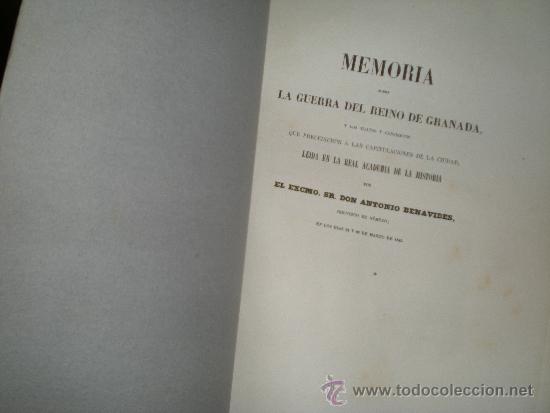 Libros de segunda mano: LA GUERRA DEL REINO DE GRANADA