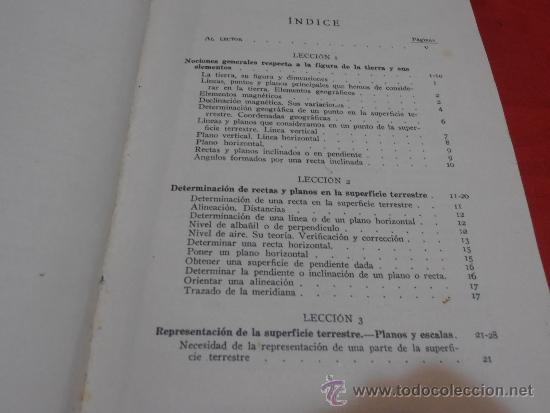 Libros de segunda mano: LECCIONES DE TOPOGRAFIA, POR LUIS G. CASTELL&Aacute; - Foto 6