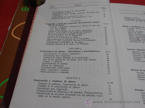 Libros de segunda mano: LECCIONES DE TOPOGRAFIA, POR LUIS G. CASTELL&Aacute; - Foto 7