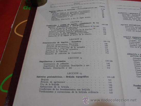 Libros de segunda mano: LECCIONES DE TOPOGRAFIA, POR LUIS G. CASTELL&Aacute; - Foto 9