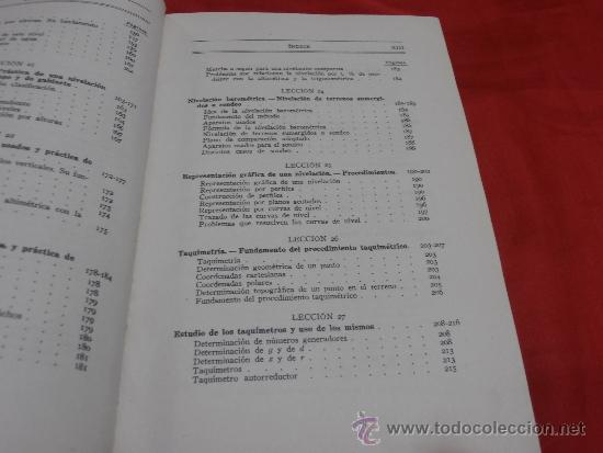 Libros de segunda mano: LECCIONES DE TOPOGRAFIA, POR LUIS G. CASTELL&Aacute; - Foto 12