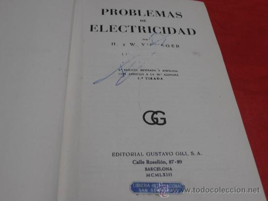 Libros de segunda mano: PROBLEMAS DE ELECTRICIDAD, VIEWEGER - Foto 2