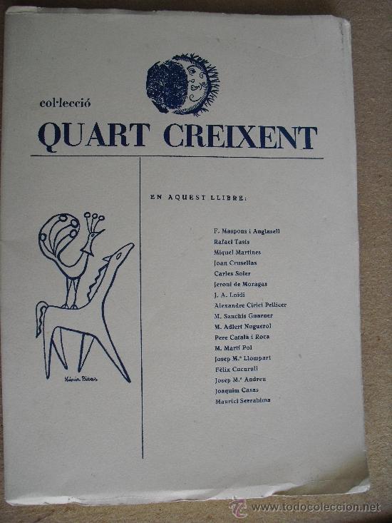 Libros de segunda mano: Quart Creixent. - Foto 1