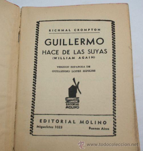 Libros de segunda mano: GUILLERMO HACE DE LAS SUYAS - 1&ordf; EDICION 1940 - Foto 1