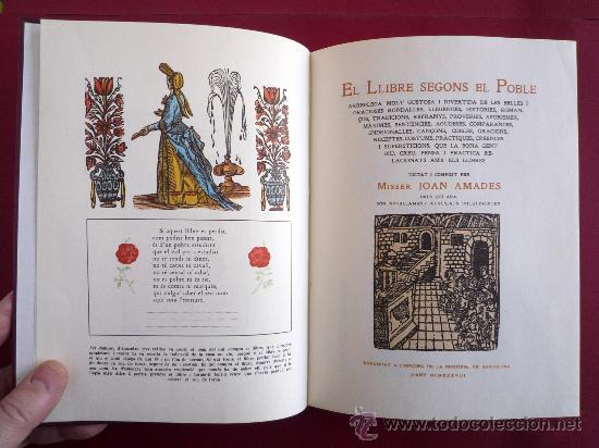 Libros de segunda mano: EL LLIBRE SEGONS EL POBLE. JOAN AMADES. - Foto 8